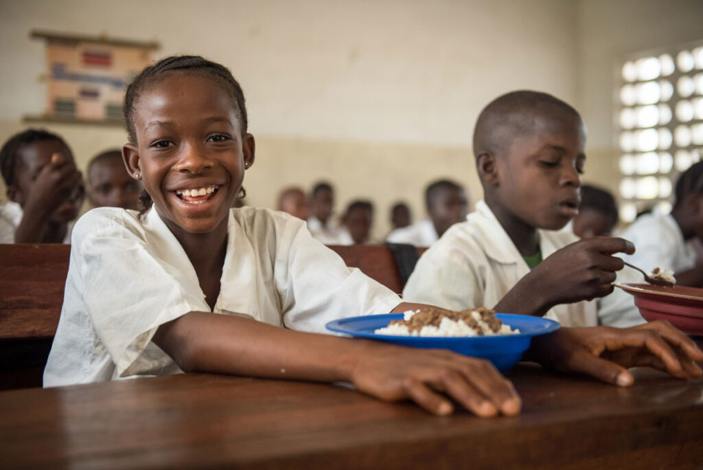 Rice plays an important role in the McGovern-Dole Food for Education Program