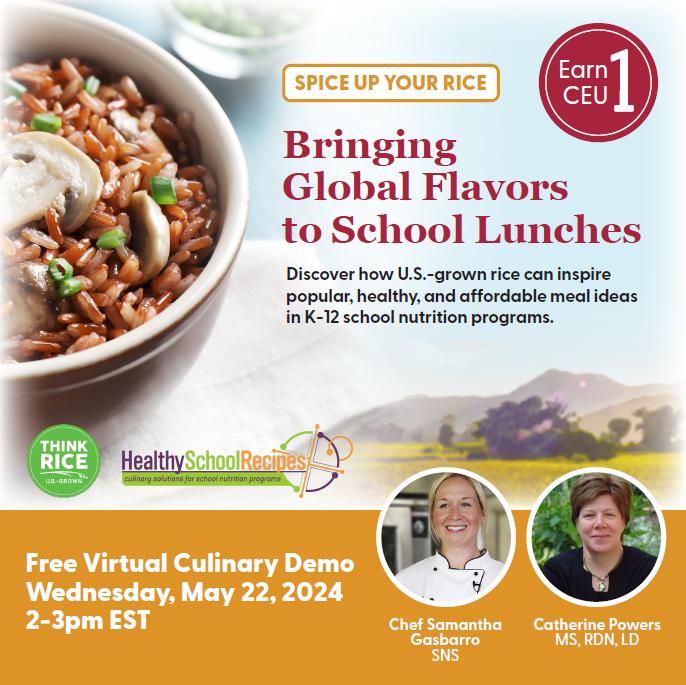 U.S. rice brings a world of flavor to school lunch